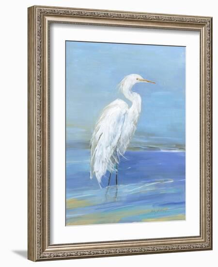 Wading Egret I-Sally Swatland-Framed Art Print