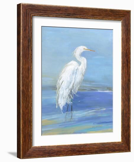 Wading Egret I-Sally Swatland-Framed Art Print