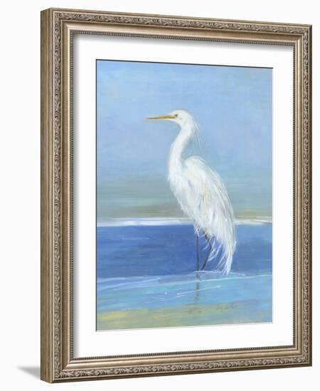 Wading Egret II-Sally Swatland-Framed Art Print