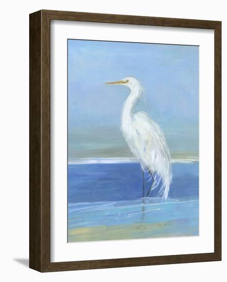 Wading Egret II-Sally Swatland-Framed Art Print