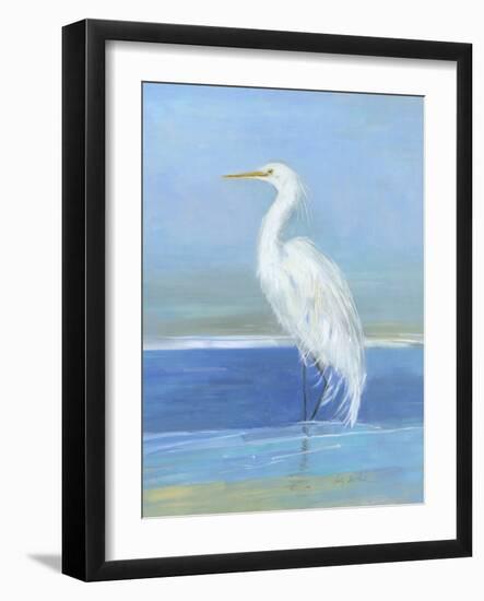 Wading Egret II-Sally Swatland-Framed Art Print