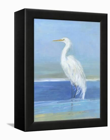 Wading Egret II-Sally Swatland-Framed Stretched Canvas