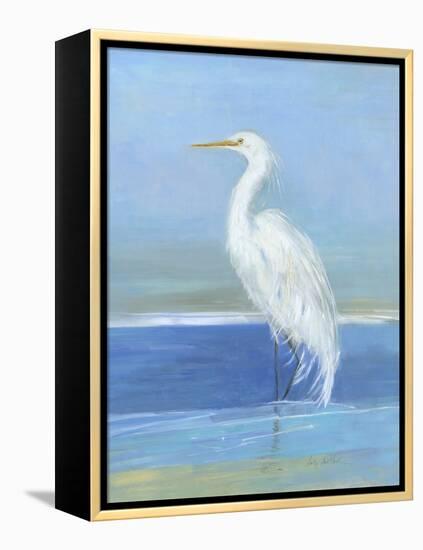 Wading Egret II-Sally Swatland-Framed Stretched Canvas