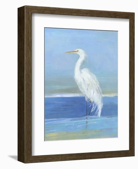 Wading Egret II-Sally Swatland-Framed Premium Giclee Print