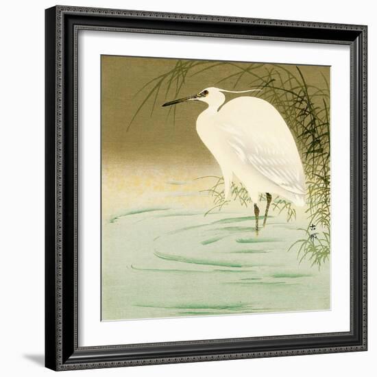 Wading Egret-Koson Ohara-Framed Premium Giclee Print