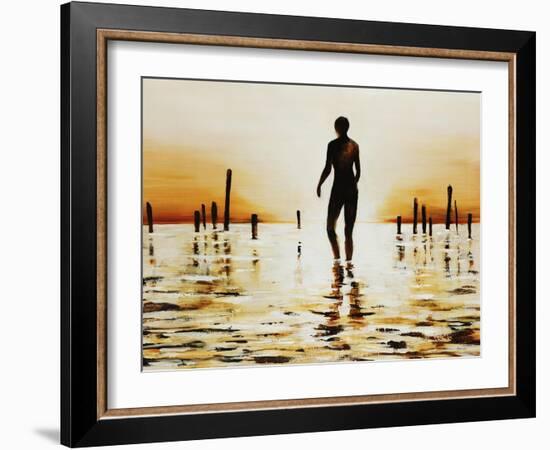 Wading-Sydney Edmunds-Framed Giclee Print