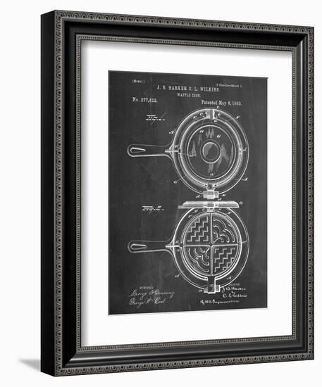 Waffle Iron Patent-null-Framed Art Print