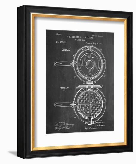 Waffle Iron Patent-null-Framed Art Print