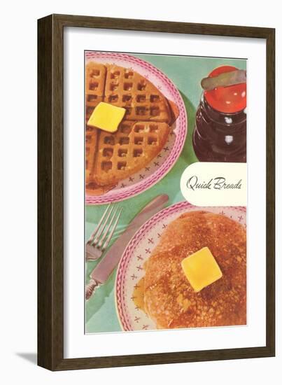 Waffles and Pancakes-null-Framed Art Print