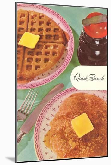 Waffles and Pancakes-null-Mounted Art Print