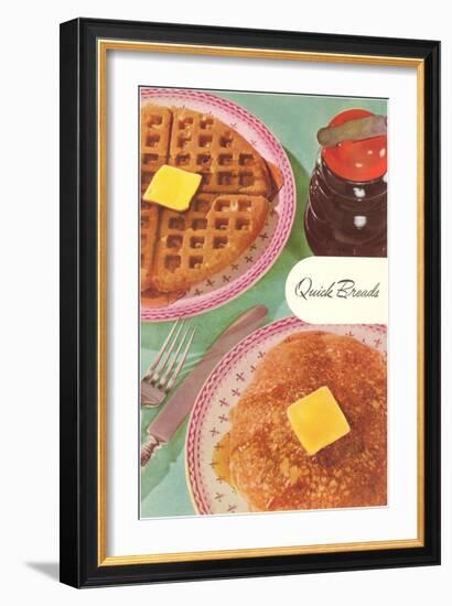 Waffles and Pancakes-null-Framed Art Print