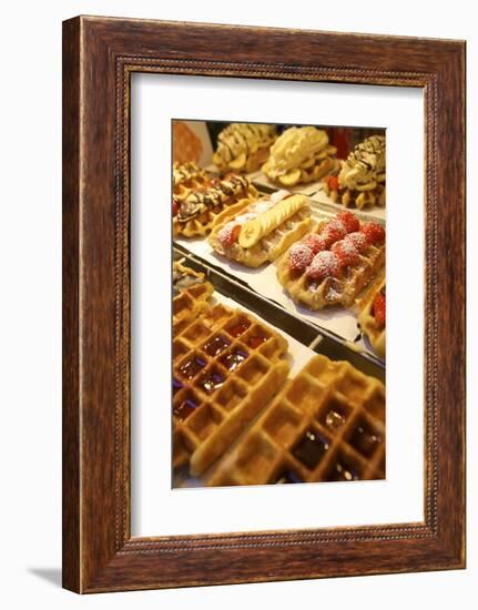 Waffles, Brussels, Belgium, Europe-Neil Farrin-Framed Photographic Print