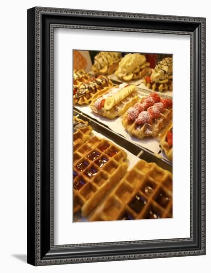 Waffles, Brussels, Belgium, Europe-Neil Farrin-Framed Photographic Print