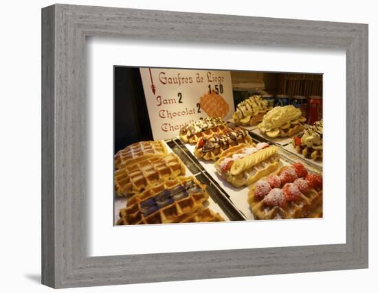 Waffles, Brussels, Belgium, Europe-Neil Farrin-Framed Photographic Print