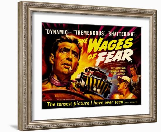 Wages of Fear, UK Movie Poster, 1953-null-Framed Art Print