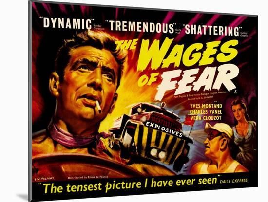 Wages of Fear, UK Movie Poster, 1953-null-Mounted Art Print