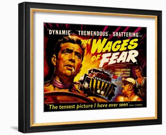 Wages of Fear, UK Movie Poster, 1953-null-Framed Art Print