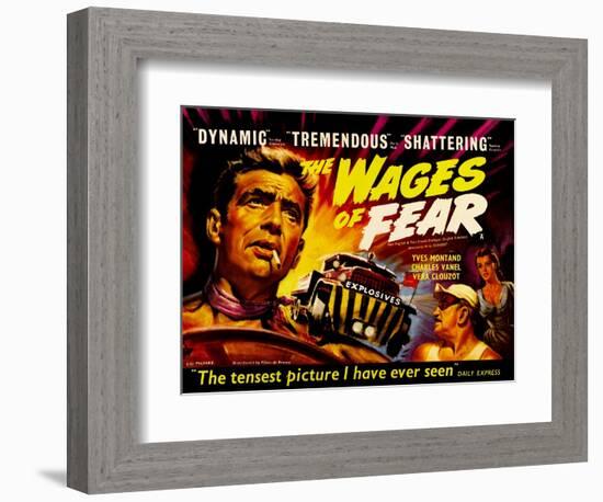 Wages of Fear, UK Movie Poster, 1953-null-Framed Art Print