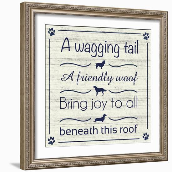 Wagging Tail-Lauren Gibbons-Framed Art Print