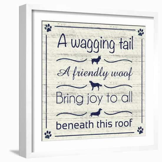 Wagging Tail-Lauren Gibbons-Framed Art Print