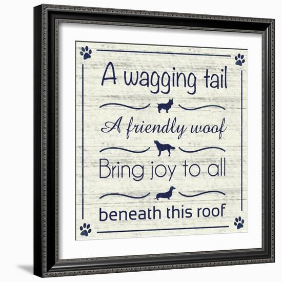 Wagging Tail-Lauren Gibbons-Framed Art Print