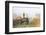 Wagon along the Oregon Trail at Whitman Mission, Walla Walla, Washington State-Brent Bergherm-Framed Photographic Print