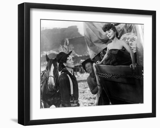 Wagon Master by John Ford with Ben Johnson, 1950-null-Framed Photo