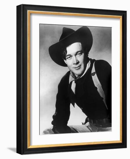 Wagon Master by John Ford with Ben Johnson, 1950-null-Framed Photo