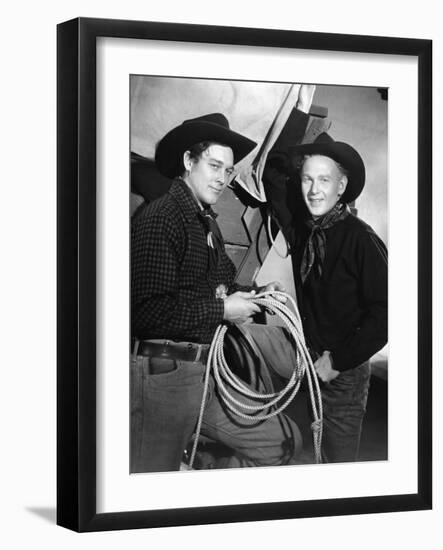 Wagon Master by John Ford with Ben Johnson, 1950-null-Framed Photo