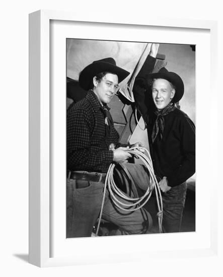 Wagon Master by John Ford with Ben Johnson, 1950-null-Framed Photo