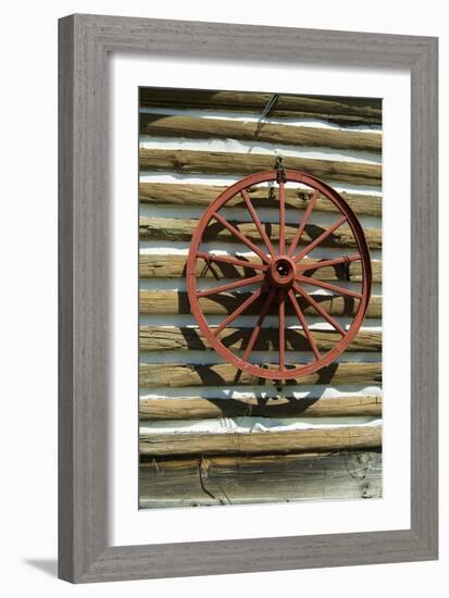 Wagon Wheel, Dahlonega, Georgia-Natalie Tepper-Framed Photo