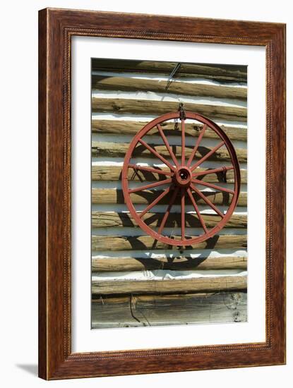 Wagon Wheel, Dahlonega, Georgia-Natalie Tepper-Framed Photo