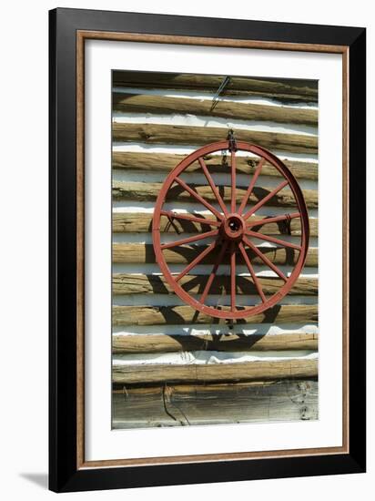 Wagon Wheel, Dahlonega, Georgia-Natalie Tepper-Framed Photo