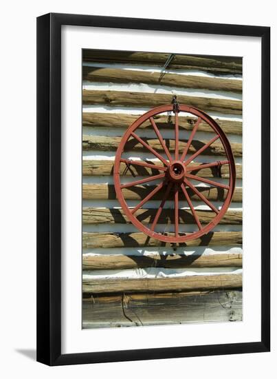 Wagon Wheel, Dahlonega, Georgia-Natalie Tepper-Framed Photo