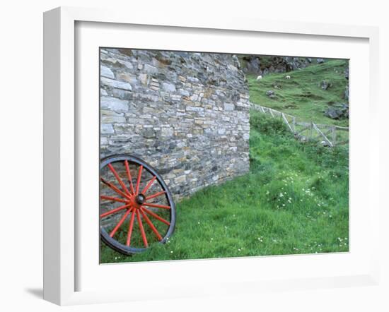 Wagon Wheel, Folkvillage, Ireland-Marilyn Parver-Framed Photographic Print