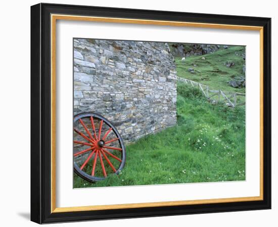 Wagon Wheel, Folkvillage, Ireland-Marilyn Parver-Framed Photographic Print