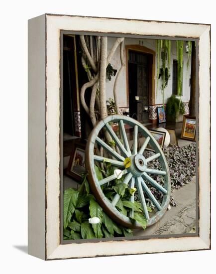 Wagon Wheel, La Posada De Don Rodrigo Hotel, Antigua, Guatemala-Bill Bachmann-Framed Premier Image Canvas
