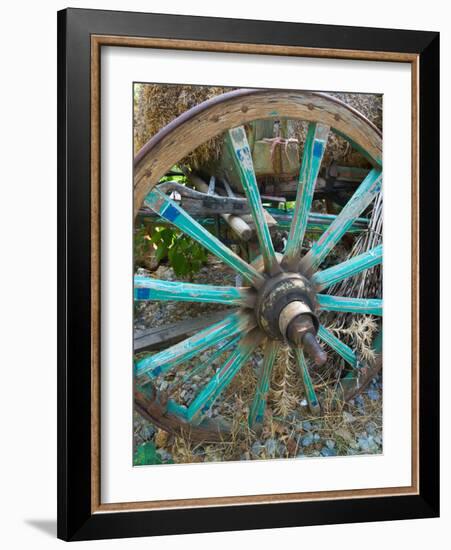 Wagon Wheels in Colorful Blues, Turkey-Darrell Gulin-Framed Photographic Print