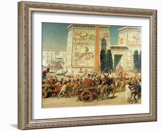 Wagons, Detail from Israel in Egypt, 1867-Edward John Poynter-Framed Giclee Print