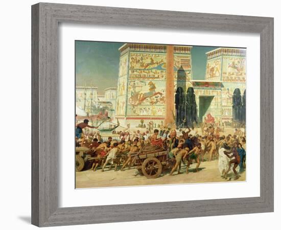 Wagons, Detail from Israel in Egypt, 1867-Edward John Poynter-Framed Giclee Print