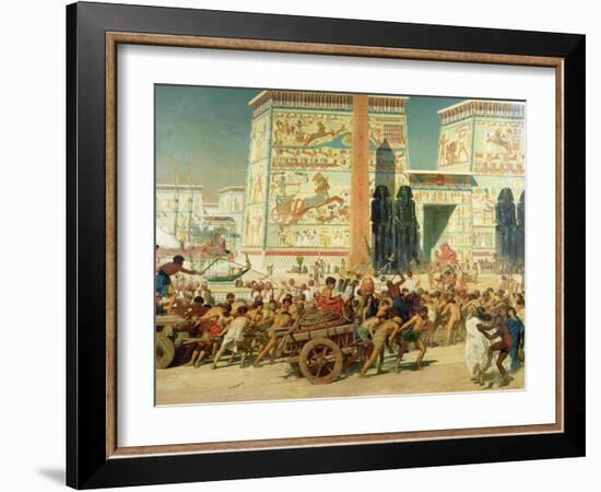 Wagons, Detail from Israel in Egypt, 1867-Edward John Poynter-Framed Giclee Print