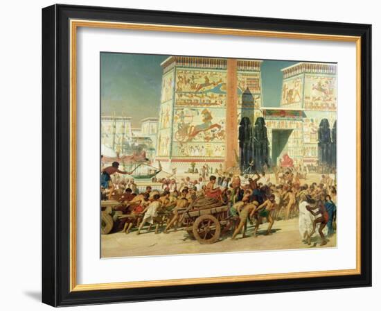 Wagons, Detail from Israel in Egypt, 1867-Edward John Poynter-Framed Giclee Print