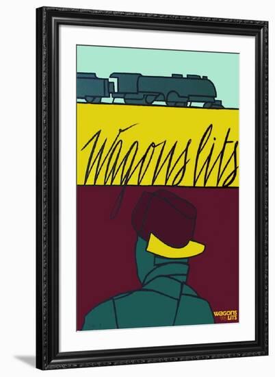 Wagons-IIts-Valério Adami-Framed Serigraph