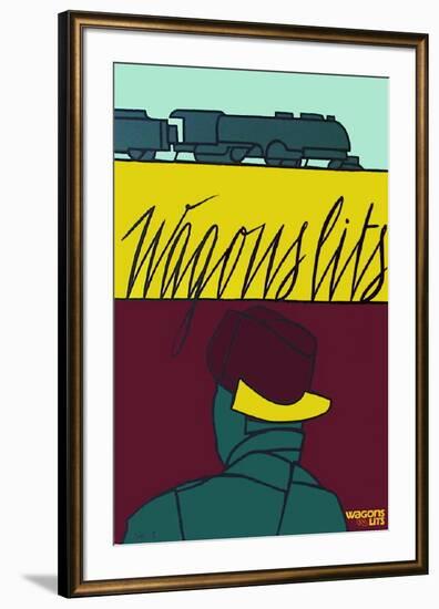 Wagons-IIts-Valério Adami-Framed Serigraph