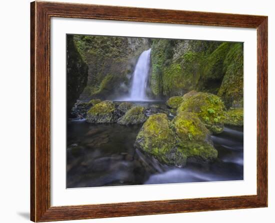 Wahclella Falls, Columbia River Gorge-Howie Garber-Framed Photographic Print