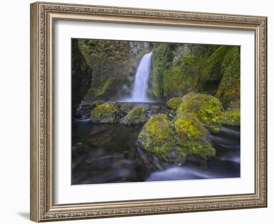 Wahclella Falls, Columbia River Gorge-Howie Garber-Framed Photographic Print