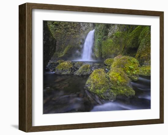 Wahclella Falls, Columbia River Gorge-Howie Garber-Framed Photographic Print