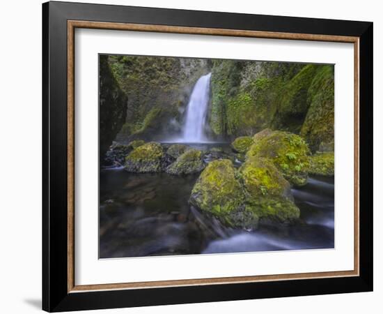 Wahclella Falls, Columbia River Gorge-Howie Garber-Framed Photographic Print