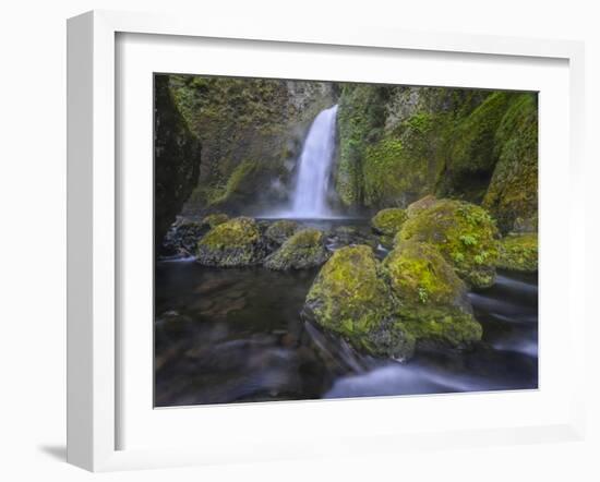 Wahclella Falls, Columbia River Gorge-Howie Garber-Framed Photographic Print