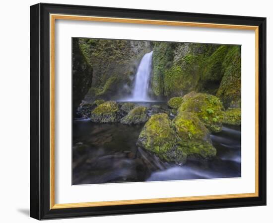 Wahclella Falls, Columbia River Gorge-Howie Garber-Framed Photographic Print